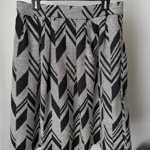 Eva Mendes for New York & Company Black and White A-Line Skirt